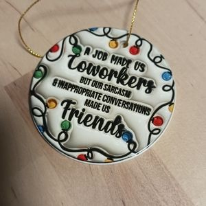 Sublimated Co workers ornaments